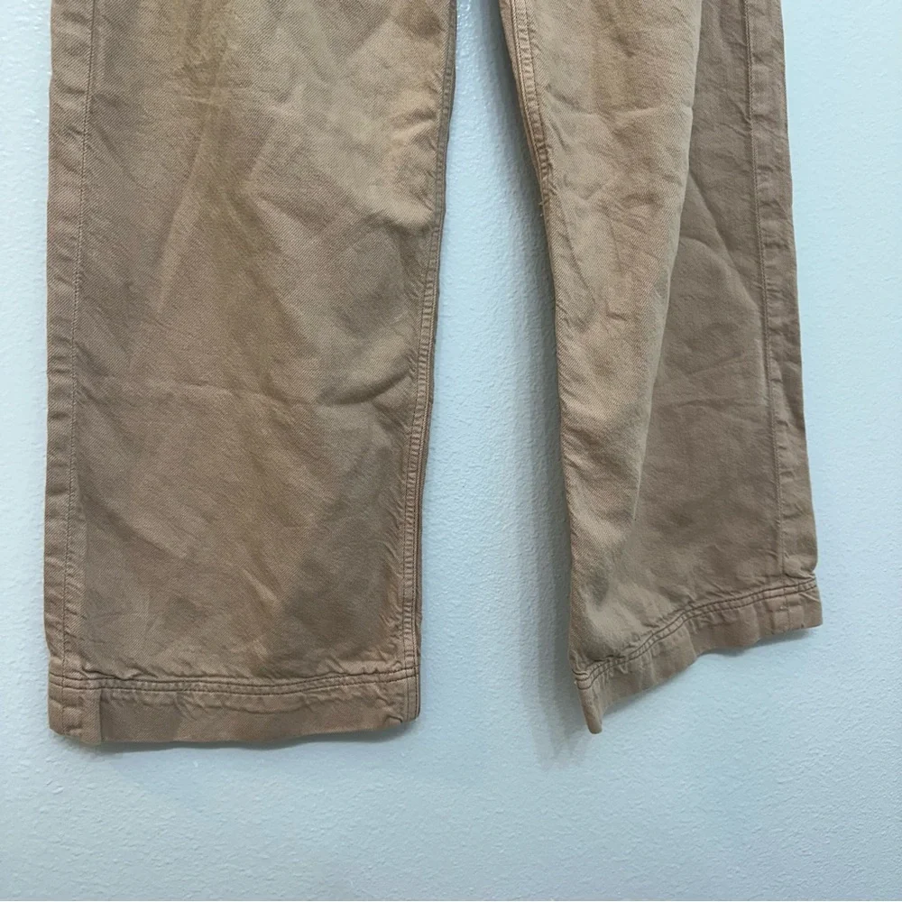 Etica‎ Devon Wide Leg Crop Jeans Khaki Size 26